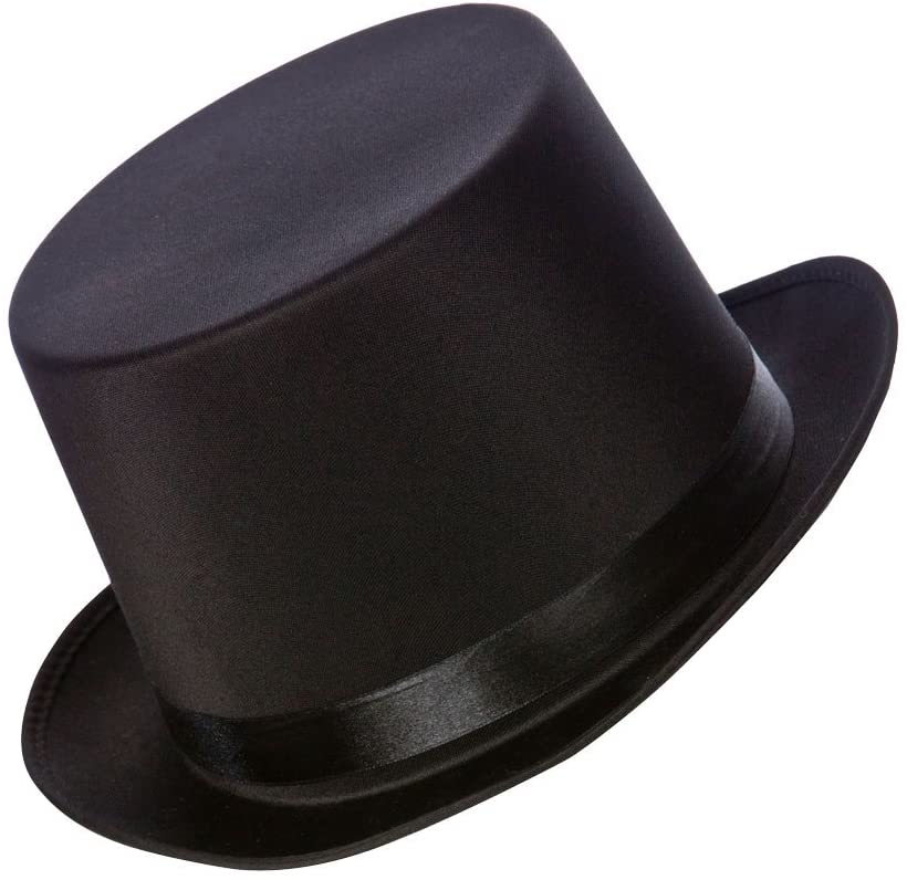 Wicked Costumes Victorian Satin Black Fancy Dress Top Hat, Multi-colored - Image 2