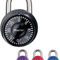 Master Lock 1533 1533EURD M/Lock 38MM S/Steel Fixed DIAL Combi Padlock, Multicolored