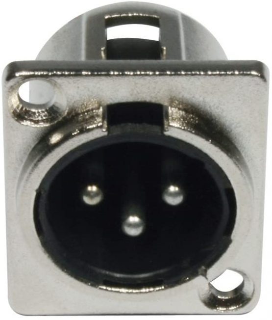 Accu Cable 3 Pin XLR Male Panel Connector