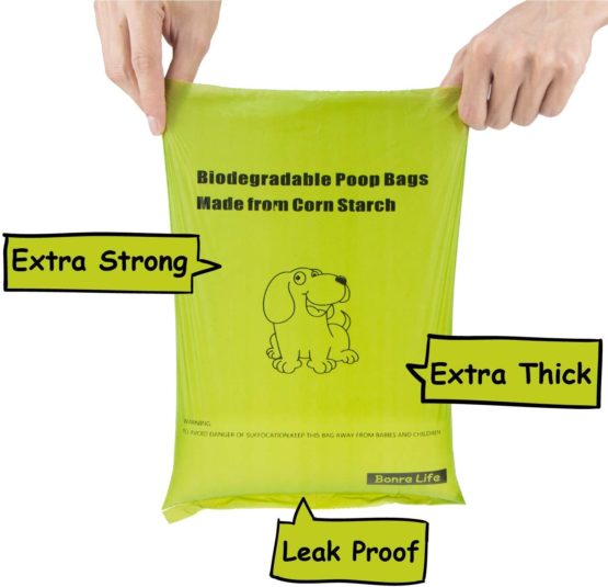 Bonre Life-Dog Poop Bags-540 BioBags,Super Strong,Extra Thick,Leak Proof Dog Waste Bags Made from Corn Starch,Biodegradable Dog Poo Bags - Image 4