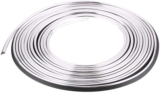 Car Interior Decor Strip Line Interior Exterior Moulding Trim Strips line Stickers Retrofit Decorative Flexible Strip, 5M 16.4 FT DIY(Silver) - Image 2