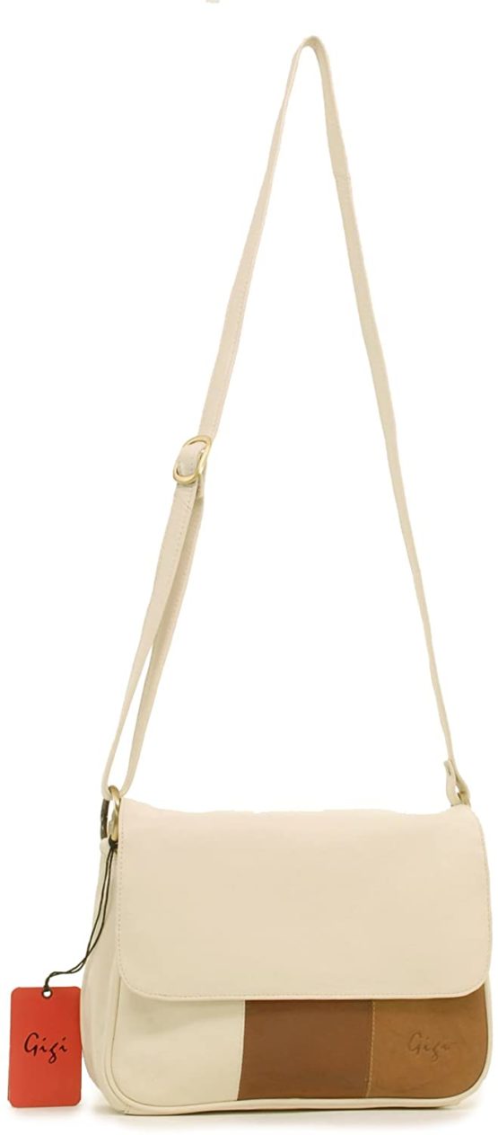 GIGI - Women's Leather Flap Over Cross Body Handbag - Shoulder Bag with Long Adjustable Strap - OTH1008 - Image 2