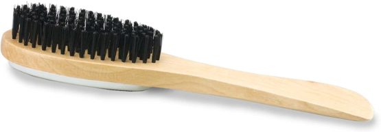 3 in 1 clothes brush, lint brush, and pet hair removal brush, with wooden shoe horn handle - Image 2