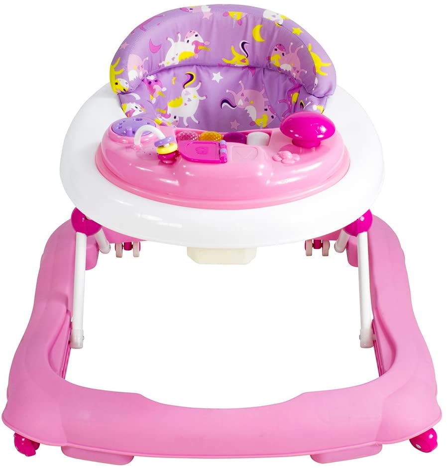 Red Kite Baby Go Round Jive Electronic Walker with Interactive Musical Play Tray - Rose & Ivy, Pink - Image 2