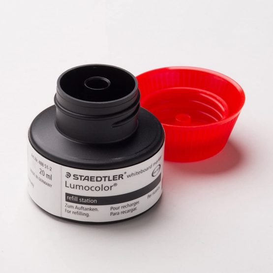 Staedtler Lumocolor 488 51-2 Whiteboard Marker Refill Station, Red, 30ml - Image 2