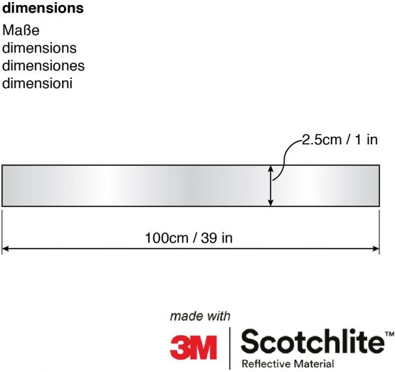 Salzmann 3M Reflective Tape - Universal High Visibility Tape for Backpacks, Bicycles, Helmets - Made with 3M Reflective Material - Image 3