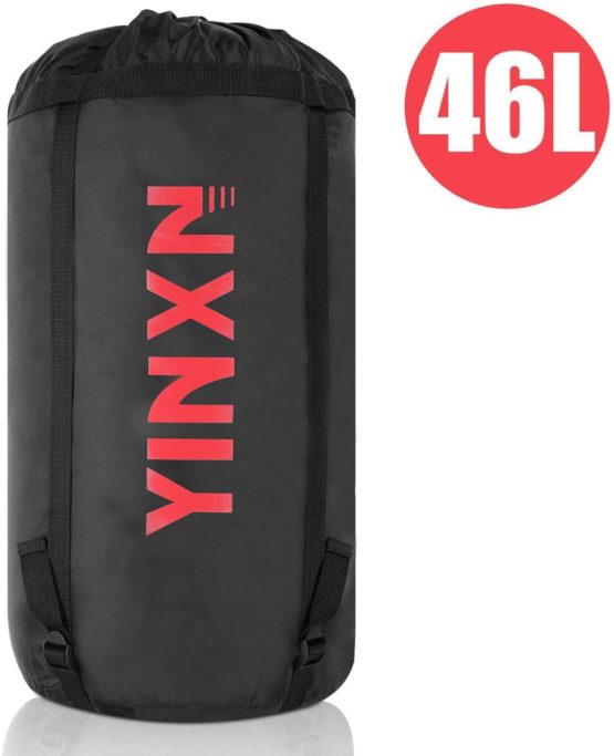 YINXN Compression Stuff Sack, 46 L Sleeping Bags Storage Stuff Sack Organizer Water Resistant Camping Hiking Backpacking for Travel