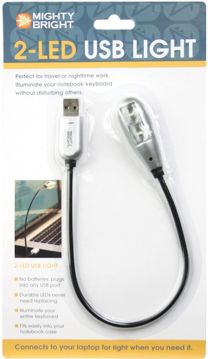 Mighty Bright 2 LED USB Light, Silver, 2-LED - Image 3