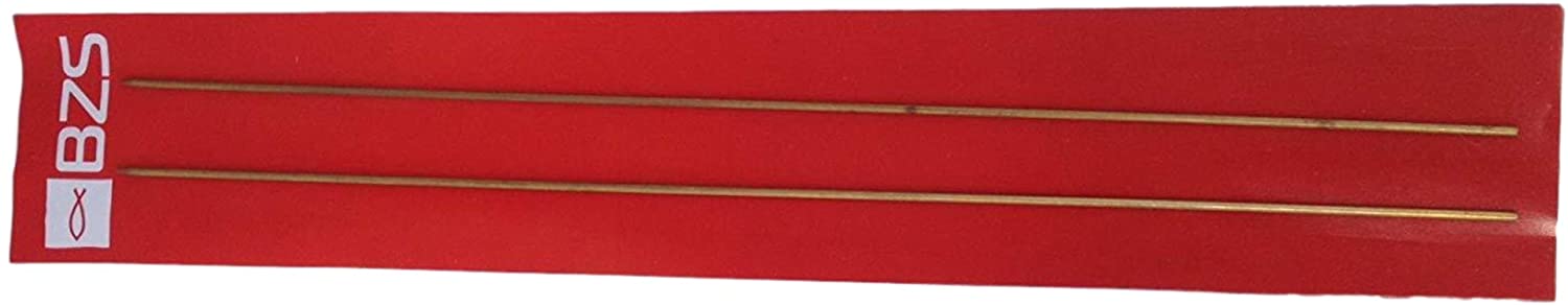 BZS WORM BAITING NEEDLES LUGWORM RAGWORM (2 X 25CM), Silver