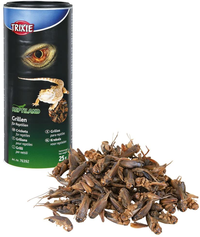 Trixie 76392, black crickets, dried, 25 g (Pack of 1)