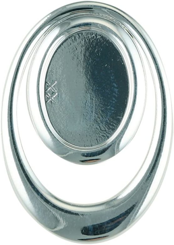 Bead House Oval Brooch with 18x13mm Cup, 1 Piece, Silver Plated