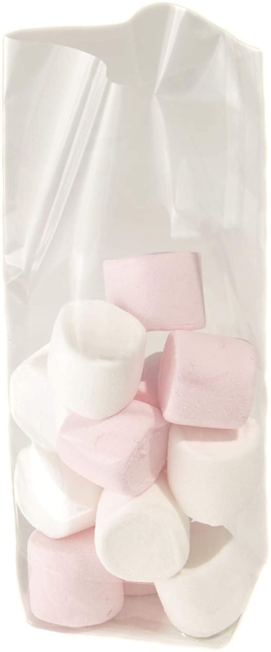 Clear Cellophane Block Bottom Sweet Bags 4.5" x 8.5" x 1.75" - Pack of 50