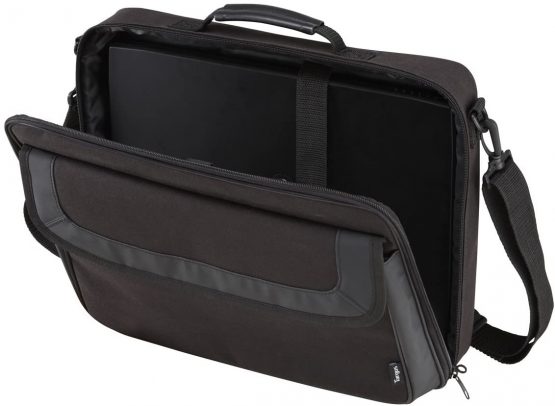 Targus Classic Protective Laptop Bag Brief Case with shoulder strap, for15-15.6-Inch computers, Black (TAR300) - Image 3