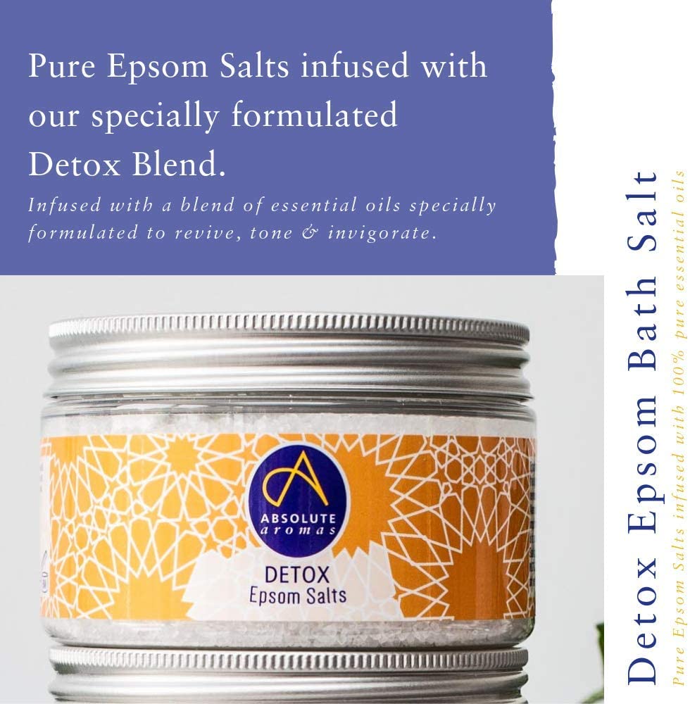 Absolute Aromas Detox Epsom Bath Salts 1150g Magnesium Sulphate