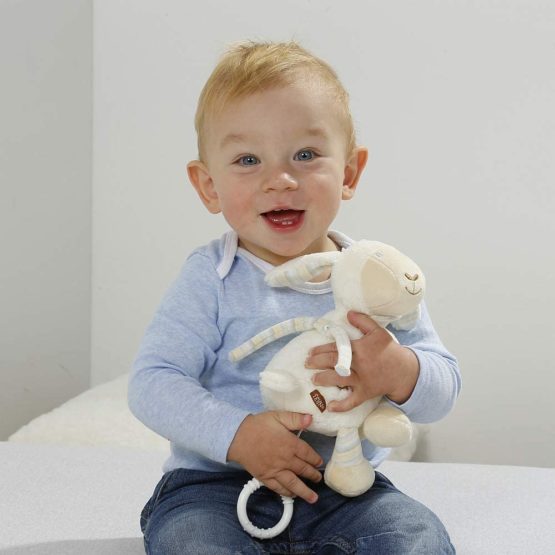 Fehn 154658 Sheep Music Box – Wind-Up Music Box with Removable Mechanism – for Babies and Toddlers from Newborns Onwards – Dimensions : 16 cm - Image 4