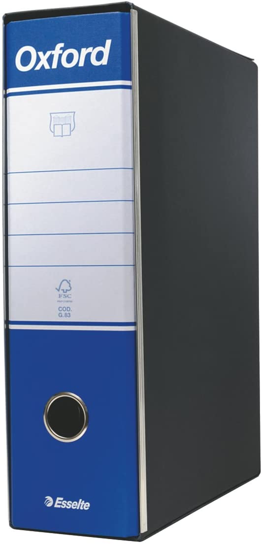Esselte Oxford G83 Ring Binder Folder with 8 Cm Back DORSO 8 cm f. to Commerciale Blue, dorso 8 cm f.to commerciale - Image 2