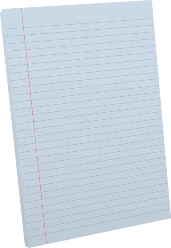 RHINO Stationery Special Education A4 Refill Pad Blue Tinted Paper | 100 Page | 8mm Ruled with Margin School Notepad Premium Writing Paper - Image 4