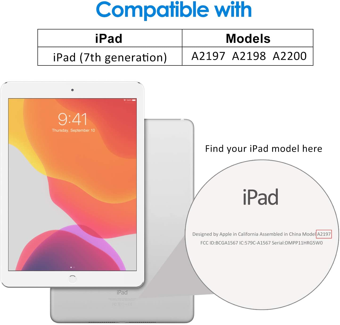 JETech Screen Protector for iPad (10.2-Inch, 2021/2020/2019 Model, 9/8/7 Generation), Tempered Glass Film, 1-Pack - Image 2