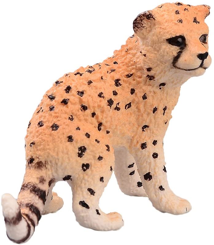 SCHLEICH 14747 Cheetah cub, Light Brown Or Grey, 1.4 inch - Image 3