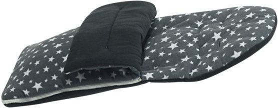 Fleece Footmuff Compatible with Joie Stroller Buggy Pram - Grey Star - Image 4