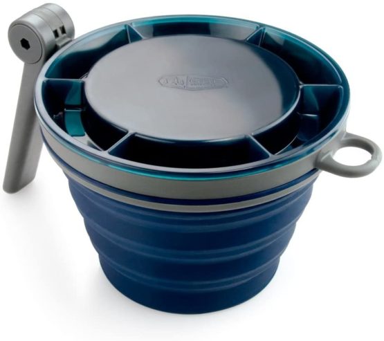 GSI Unisex's Faltbarer Becher mit Klappgriff Mug, Blue, One Size - Image 3