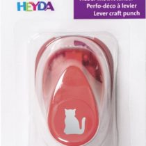 Heyda 203687459 Punch Small Design Size: Approx. 1.7 cm with Cat Motif