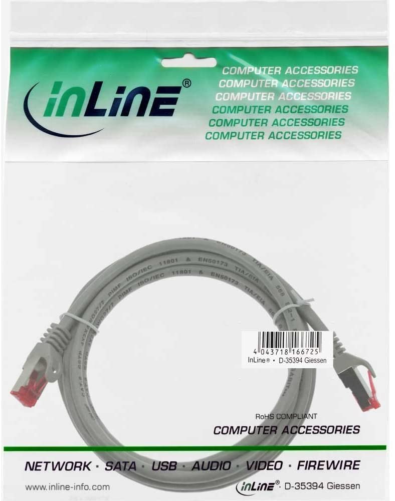 InLine® 76433 Patch Cable, gray, 1 Cable - Image 3