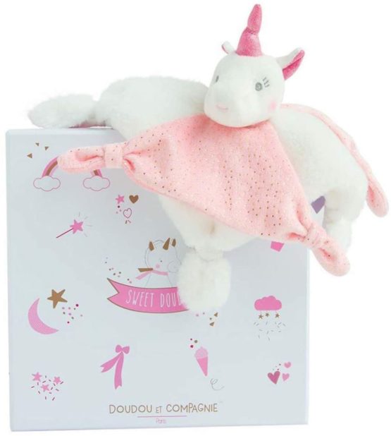 Doudou et Compagnie Cuddly Blanket Unicorn