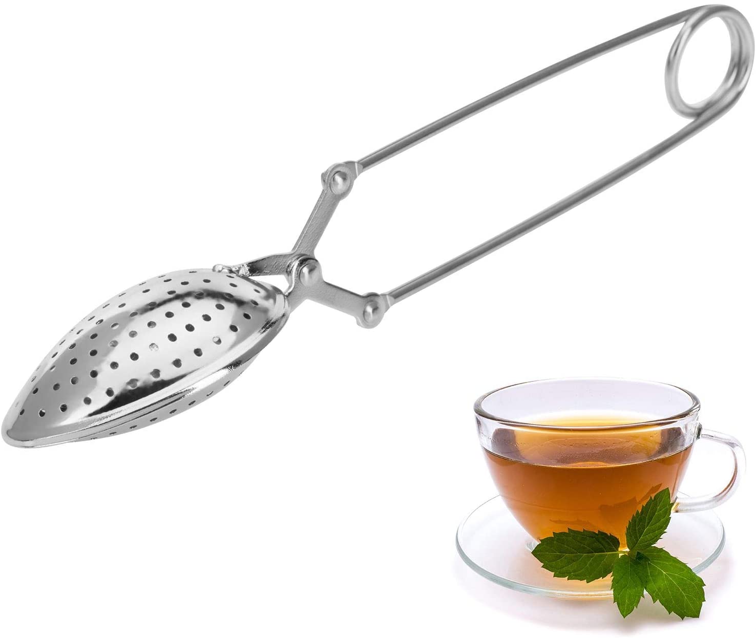 Westmark Infusing Spoon, Folding tea infuser, Teatime, Stainless steal, Length 15.5 cm, 15372270, Silver, 15.5 x 3.6 x 3 cm