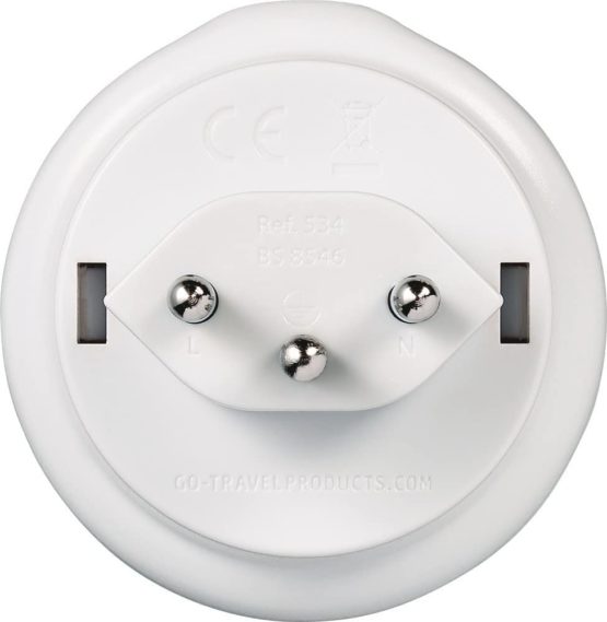 Go Travel UK to Swiss Earthed Compact Travel Adaptor (Adapter Ref 534) - Image 4