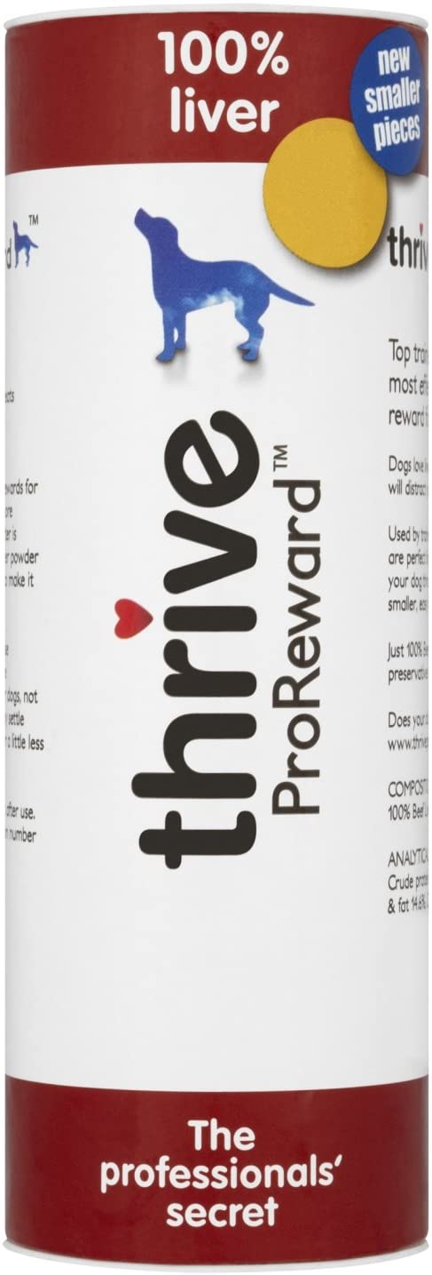 thrive 1 x 60g ProReward Dog Treats 100% Liver, Transparent, 60 g (Pack of 1)