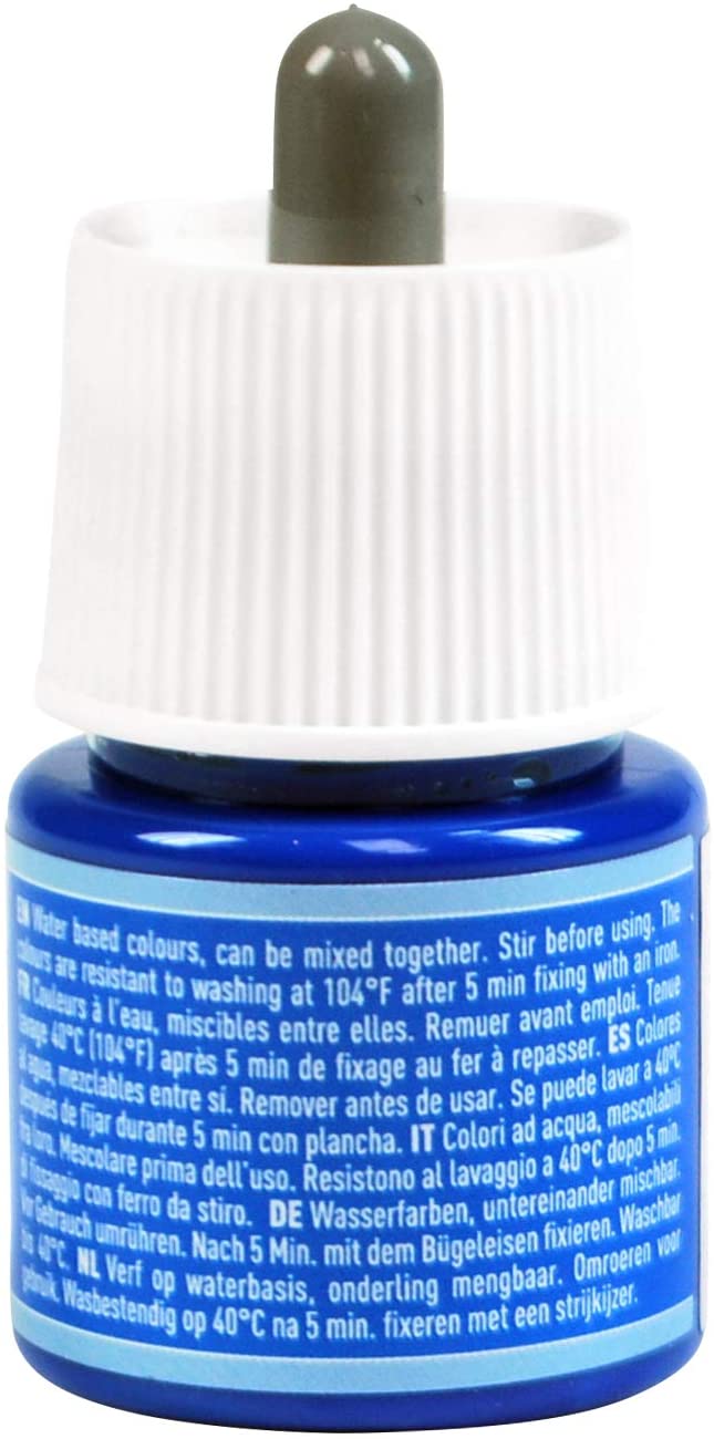 Pebeo Setasilk Azure Blue 45 ml Bottle - Silk paint - 45 ml Pipette cap bottle - Azure Blue, 45 ml (Pack of 1) - Image 2