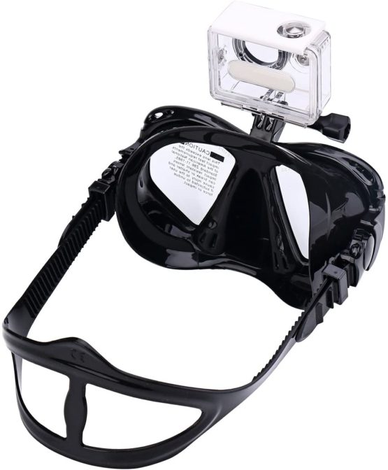 SUPERTRIP Premium Snorkel Set Adult with 2 Mouthpieces Diving Mask Snorkeling Diving Swimming Goggles Mask Dry Snorkel Set with Camera Mount - Image 4