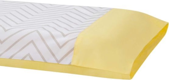 ClevaMama Pram Pillow Case, Replacement in 100% Soft Cotton - Grey, 22x31 cm - Image 2