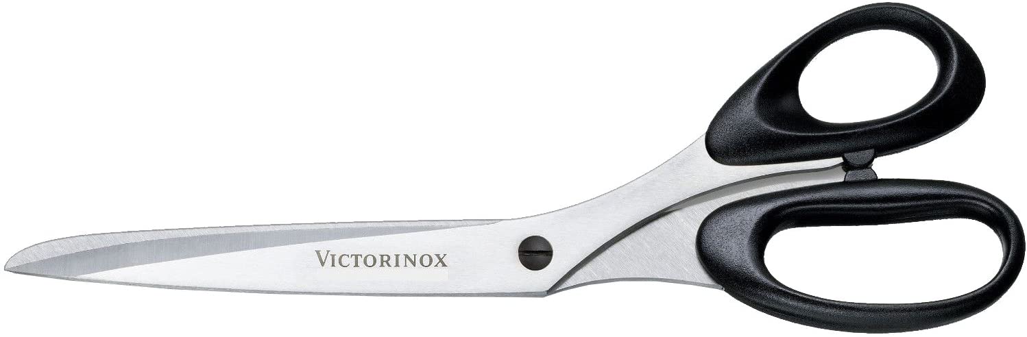 Victorinox Profi Household and Professional Scissors, Extra Sharp Blade, 21 cm, Robust Plastic Handle, Stainless Steel, Black