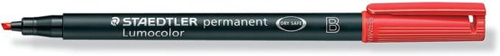 Staedtler 314 – 2 Permanent Marker (Red, Black, Red) - Image 2