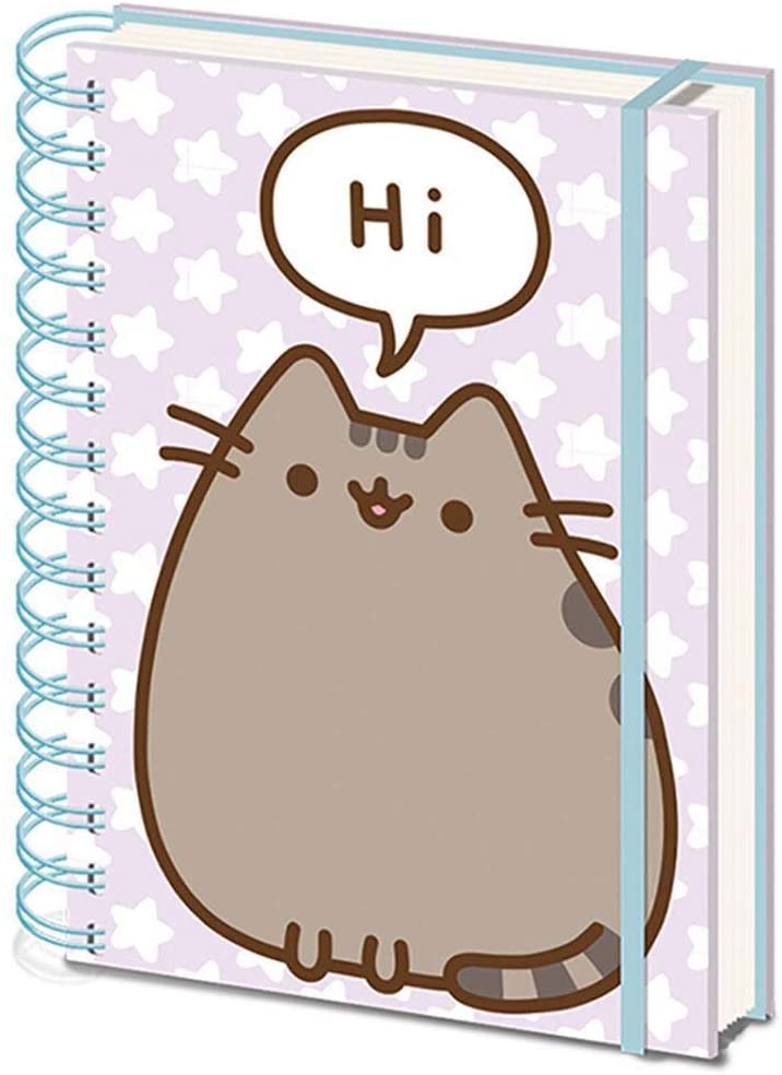 Pyramid International, Pusheen (Pusheen Says Hi) A5 Wiro Notebook - Adorable and Practical Notebook for Fans of Pusheen One Size
