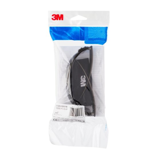 3M Safety Glasses, Anti-Scratch / Anti-Fog, Grey Lens, 1200E, 71509-00001 - Image 4
