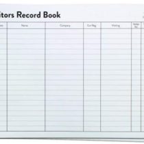 Concord CD14P Refill for Visitors Book 50 Sheets 2000 Entries 230x355mm Ref 85801, black