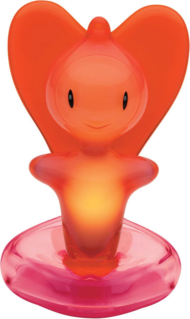Alessi MMI26 P New Beba Light Night light in polycarbonate, pink, 8.00 x 6.00 x 13.00 cm