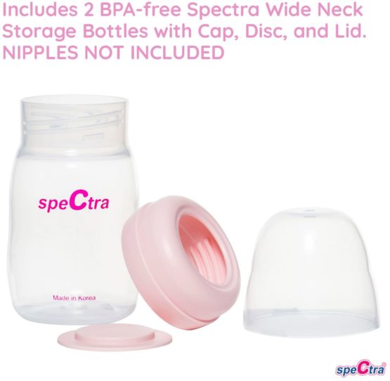 Spectra Wide Neck Milk Storage Bottles - Pack of 2-160ml - Image 2