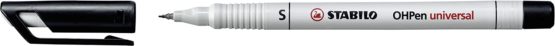 OHP Pen - STABILO OHP Pen Soluble Superfine Box of 10 Black - Image 2