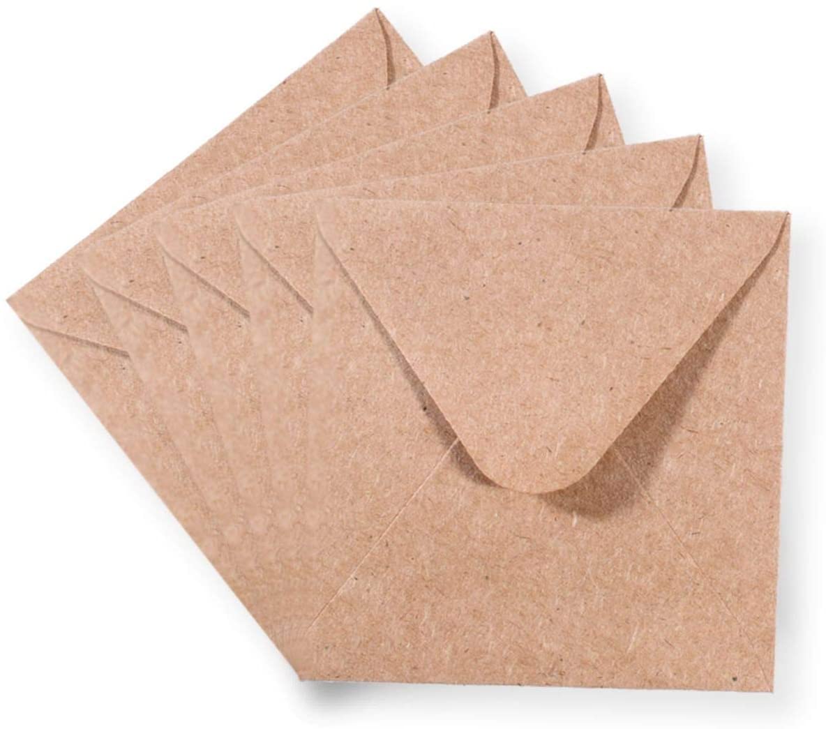Vaessen Creative Small Square Florence Envelopes for Greeting Cards Kraft, Set of 5, Matching Cards Available - Image 3