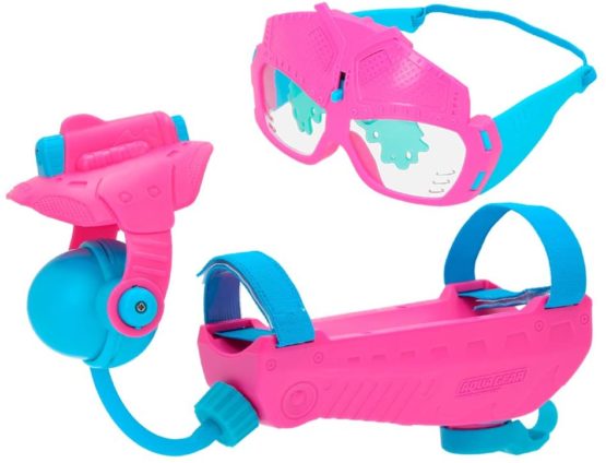 Eolo Water Pitcher and Glasses Aqua Gear, Pink and Blue (colorbaby 43653)