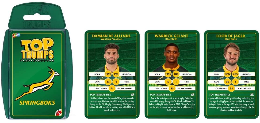Top Trumps Springbok Card Game, Black - Image 2