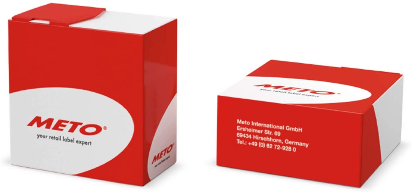 Meto Original 30001911 Special Price Labels in Practical Dispenser Box 50 mm Round Fluorescent Red Permanent 750 Labels on Roll - Image 4