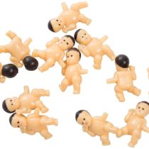 Unique Party 13589 - Plastic Baby with Open Hands Baby Shower Favours, Pack of 12