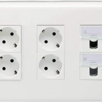 Toma Wall Multiple, Plug Wall Multiple, Schuko, Connector RJ45, LEGRAND