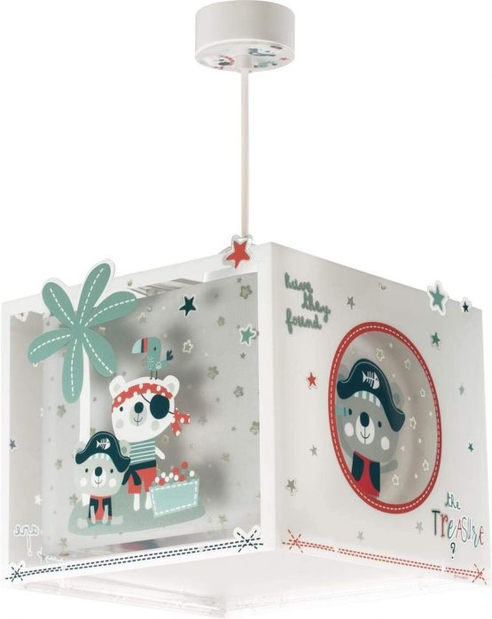 Dalber The Pirates Children's Hanging Ceiling Lamp, Multicoloured - Image 2