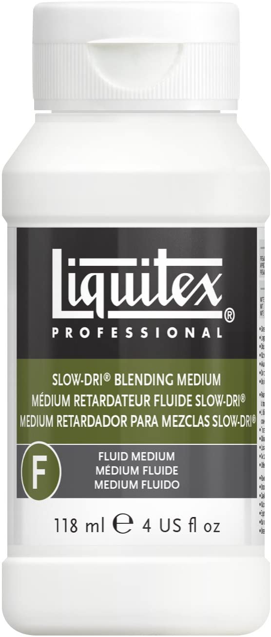 Liquitex Professional Slow-Dri Blending Fluid Medium, 118 Ml, Multicolored, 118 ml (Pack of 1)
